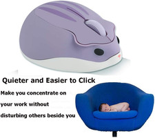2.4GHz Wireless Cute Hamster Shape Less Noice Portable Mobile Optical 1200DPI... picture