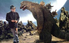 Godzilla  Behind the Scene Mouse Pad Vintage Photo 1956 Classic Monster Movie picture