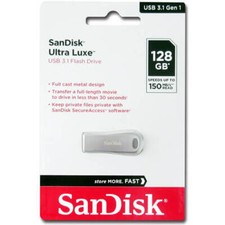 SanDisk 128GB Ultra Luxe USB 3.1 Flash Drive USB 3.1 SDCZ74-128G picture