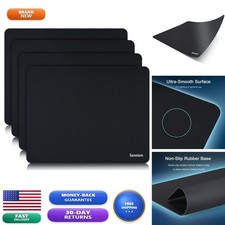 Senetem 4-Pack Mouse Pad, Smooth Gaming Non-Slip Black AMT01 picture