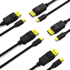 BENFEI 5 Pack Mini DisplayPort to 6 Feet Cable 6 Feet, Black  picture