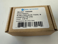 IDEAL TREND NETWORKS 150058 RJ45 LIFEJACK TOOL & CONTACTS (10) NAVITEK SIGNALTEK picture