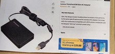 Lenovo thinkPad 65W Slim AC adapter - New picture