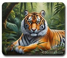 Beautiful TIGER in Jungle ~ PC Mouse Pad / Mousepad ~ Wild Cat Lovers Great Gift picture