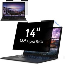 Magnetic 14 Inch Privacy Screen for Laptops, Removable Anti-Glare Blue Light Shi picture