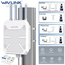 WAVLINK AX3000 AX1800 WIFI 6 EXTENDER ROUTER OUTDOOR SIGNAL BOOSTER AMPLIFIER picture