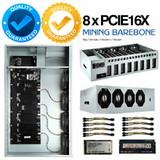 Mining Rig Case 8 GPU Miner Kit w/ Motherboard CPU RAM 4FANs 4Gb DDR3 120Gb SSD picture