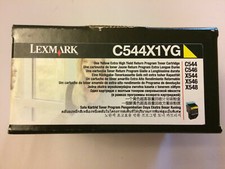 Lexmark C544X1YG Yellow Toner Cartridge C544 Genuine New Sealed Box picture