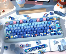 Icy Penguin Custom Keycap Set MDA Profile PBT 138 158 Keys for MX Keyboard picture