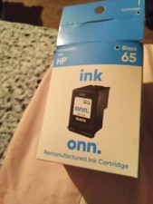 onn. Ink Cartridge Black HP 65 for HP AMP DeskJet Printers picture