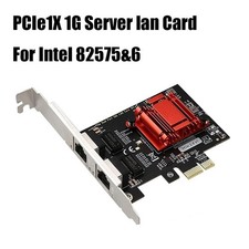 Intel 82575&6 PCIe1X 1G Dual RJ45 Port Ethernet Server Adapter lan Network Card picture