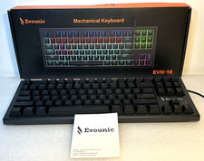 Evounic EVK-18 Mechanical Keyboard RGB Backlit USB Wired Gaming Keyboard picture
