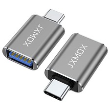 USB C to USB Adapter [2-Pack], Thunderbolt 3 to USB 3.0 OTG Adapter Grey picture