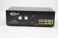 CKL 2-Port Triple-Monitor 2K/4K HDMI KVM Switch w/ Audio & USB 2.0 Hub picture