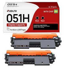 2-Pack 051 CRG-051H Toner Cartridges Compatible Replacement For Canon Black 1226 picture