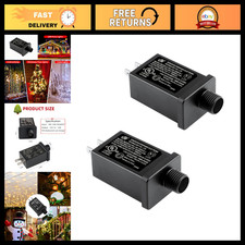 2PCS 12V Inflatable Adapter Power Supply - Waterproof Plug for LED Lights & Deco picture