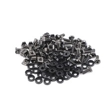 50/100 Set M6x16mm Rack Mount Cage Nuts, Screws and Washers,  Rack Screws picture