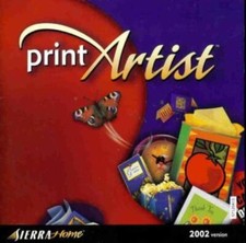 Print Artist 2002 Gold PC CD design create scrapbooks party projects publishing picture