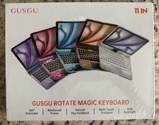 GUSGU Rotate Magic Keyboard Wireless Transparent Case 11