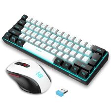 60% Keyboard 2.4G Wireless Mouse Combo Merchanical Feel RGB Backlit Ergonomic picture