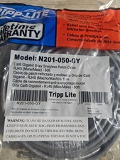 Tripp Lite N201-050-GY 50ft Cat6 Snagless Patch Cable RJ45 M-M Gray #L23 picture