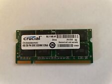 Crucial 4GB DDR2 PC2-6400 2Rx8 1x4G 800MHz SODIMM LAPTOP Memory P/N CT51264AC800 picture
