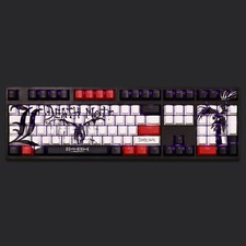 Death Note Keycaps 108 Keys PBT Sublimation Anime Light-Transmissive Keycaps picture