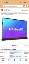 Promethean AP7-B75-NA-1-4K ActivPanel 75 inch 4K Interactive Touchscreen w Mount picture
