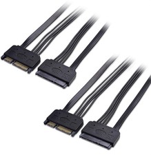 2-Pack 22-Pin Power and Data SATA Extension Cable - 20 Inches picture