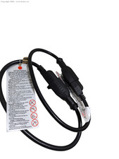 1FT 16 AWG Heavy-Duty AC Power Extension Cord UL Approved in Black (2-Pack) picture