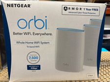 NETGEAR Orbi RBK53S Tri-Band WiFi System 3-Pack 3 Gbps White picture