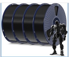 High-Quality PLA Plus 3D Printer Filament 1.75mm Black 4KG - Durable & Easy to U picture