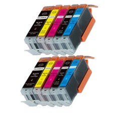 10 PK Ink Cartridge + LED chip for PGI-250 CLI-251 Cannon MG5620 MG5222 MG5520 picture