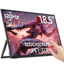 UPERFECT 18.5'' Touchscreen 120Hz Portable Monitor w/180° Adjustable Stand &VESA picture