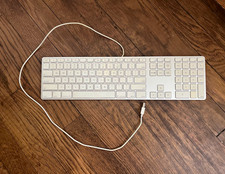 Apple Wired USB Keyboard White w/ Numeric Keypad, Enhanced Function Keys picture