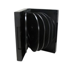 20 x Maxtek Black 12 Disc DVD Cases with 5 Flip Trays and Outter Clear Sleeve picture