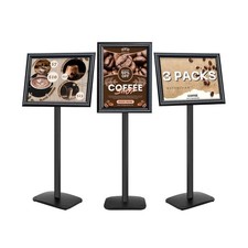 3Pcs Heavy Duty Pedestal Sign Holder for Display, 11 x 17 inches Adjustable F... picture
