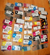 Lot of  50+ Black Cyan MagYellow  Ink Cartridges EMPTY Never Refilled RECYCLE picture