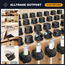 30-Pack Magnetic Adjustable Cable Clips - Cord Organizer for Home & Office picture