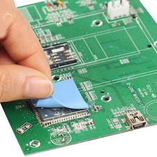 5x Silicone Thermal Pads Adhesive CPU GPU PC Fan Cooler Heatsink 100x100mmx0.5mm picture