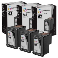 LD Products Replacement for HP 92 / C9362WN Black Ink Cartridges 3-Pack picture