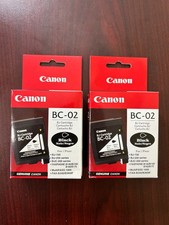NEW Genuine Canon BC-02 Ink Cartridge in original retail sealed box. (2-Pack) picture