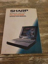 Sharp Notebook Computer PC-3010/3950 Operational Manual Vintage picture