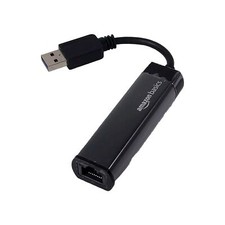 AmazonBasics USB 3.0 to 10/100/1000 Gigabit Ethernet Internet Adapter NEW % picture