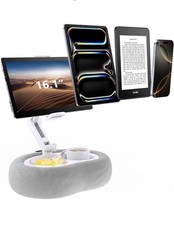 TRYONE TABLET & E-READER STAND With Soft Plush Pillow and Detable Tray, Adjstble picture