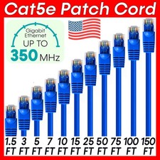 Blue CAT5e Cable RJ45 Cat5e Patch Cord  Ethernet Network Internet Router Cable picture
