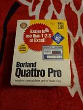 Vintage Borland Quattro Pro 5.0 WIN Spreadsheet Software Sealed 3.5” Disks picture