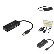 StarTech ST4300MINI 4 Port USB 3.0 Hub Black Mini picture