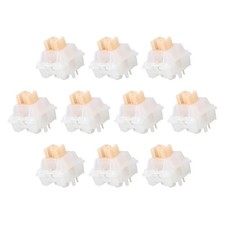 10pcs Yellow Keyboard Switch 3-Pin 45gf Linear Keyboard Switch Replacement picture