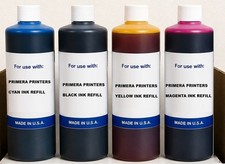 4 x PREMIUM BULK INK REFILL FOR PRIMERA LX4000 DYE INK / C-Y-M-K (4 LITERS) picture